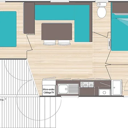 Кемпинг Mobil Home, Les Prairies De La Гримо